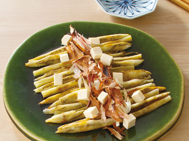 焼きなすとしっとり鰹のカルパッチョ