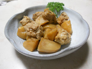 里芋と鶏だんごのほっこり煮